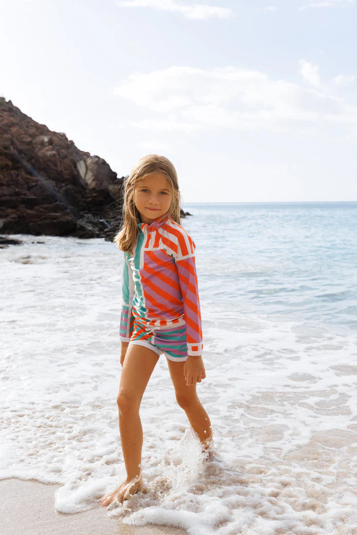 Saline Rashguard - Multicolor Print UPF 50+