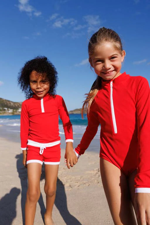 Saline Rashguard - Red UPF 50+