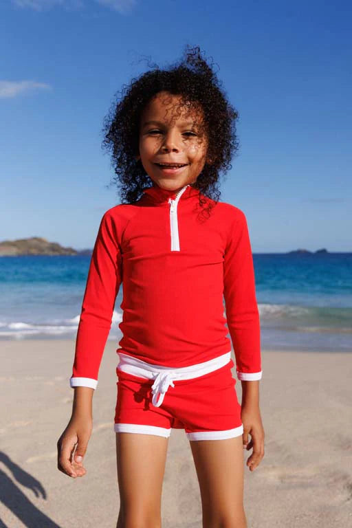 Saline Rashguard - Red UPF 50+